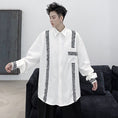 Load image into Gallery viewer, [Kouisha Series]★Shirt★ 2color Unisex Men's Simple Casual White Black ML XL Long Sleeve Tops
