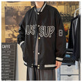 Load image into Gallery viewer, [HKHB Series]★Jacket★ 2color Stadium Jacket Outerwear Unisex Men's Large Size Black Gray
