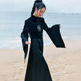 Load image into Gallery viewer, [Da Qinglong Shu Series] ★Chinese style dress★ Fake layered Chinese clothing slimming black black original
