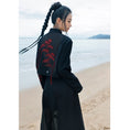 Load image into Gallery viewer, [Daiseiryusu Series] ★China style outerwear★ Tops embroidery black black unique color scheme slimming original
