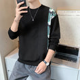 Load image into Gallery viewer, [MDW Series] ★Tops★ 3color switching men's long sleeve round neck black white gray ML XL 2XL
