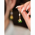 Load image into Gallery viewer, [Ma series] ★China style earrings★ 3 types of earrings, pair, ladies, cute accessories, green, chimaki
