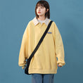 Load image into Gallery viewer, [SENSU Series] ★Tops★ 4color Unisex Men's POLO neck Color scheme Easy to match Blue Yellow Casual
