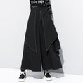 Load image into Gallery viewer, [OMG series] ★Wide pants ★Casual pants Gaucho pants Gaucho black black SML XL
