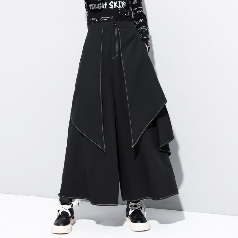 [OMG series] ★Wide pants ★Casual pants Gaucho pants Gaucho black black SML XL