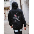 Load image into Gallery viewer, [High quality series] ★China style hoodie★ 2 colors Black or white Kirin embroidery Stylish Unique Unisex Men's Large size
