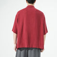 Load image into Gallery viewer, [MMstudios series]★China style shirt★ Tops 3color Unisex Men's Large size Plain Black Red
