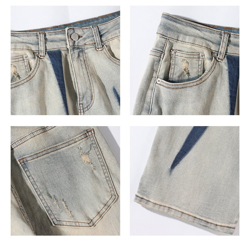 [BIGEMAN Series]★Denim pants★Bottoms, pants, unisex, men's, large size, fashion design