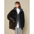 Load image into Gallery viewer, [Suikoishi Series] ★Winter Coat★ Cotton Coat Outerwear 2color Unisex Men's Faux Layered Black Beige
