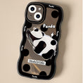 Load image into Gallery viewer, [Nami Series]★Mobile Case★ Panda iPhone 13 12 11 iPhoneX XS XR iPhone 7/8 Animal Cute Black Black
