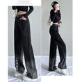 Load image into Gallery viewer, [YOUYAGE Series] ★Denim Pants★ Bottoms Trousers Casual Gradient Ladies Black Black
