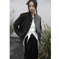 Load image into Gallery viewer, [Daiseiryusu Series] ★China style outerwear★ Rasha Letter pattern Kanji pattern Chinese clothing Color scheme Black Gray Jacket
