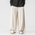 Load image into Gallery viewer, [Small Trouble Series]★China-style pants★ 5colors Black, blue, red, gray, or beige Wide pants Gaucho pants
