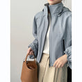 Load image into Gallery viewer, [Tenkawa Series] ★Outer★ 2color Jacket Short Length Simple Easy to Match Blue Coffee Color
