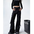 Load image into Gallery viewer, [MUYUZI Series] ★Casual Pants★ Bottoms Trousers Fashion Slimming Black Designed Cool
