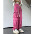 Load image into Gallery viewer, [KADISHOU series] ★Casual pants★ 3color pants bottoms unisex men's black beige pink
