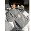 Load image into Gallery viewer, [CHICERRO Series]★Sweater★ 2color Tops Color Scheme Fake Layered Unisex Men's White Gray
