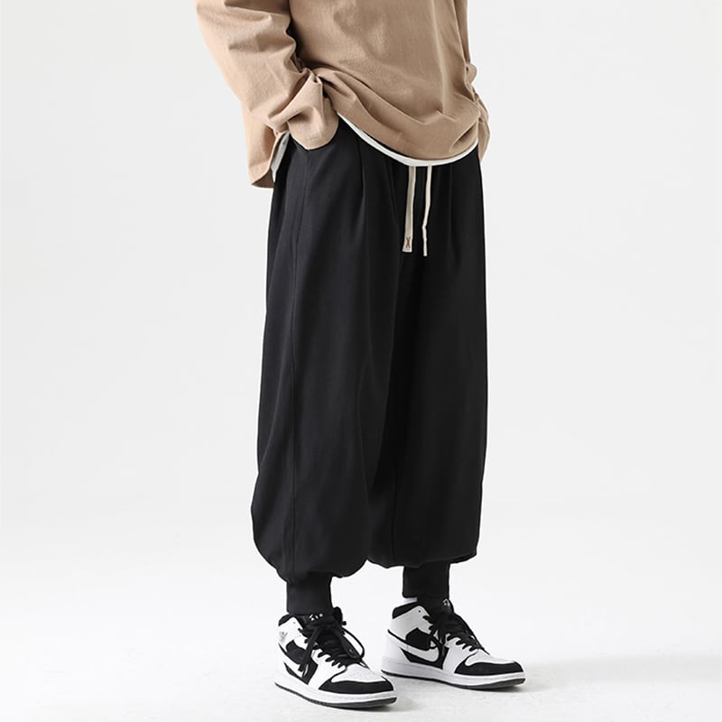 [LEYR Series] ★Casual Pants★ 2color Pants Bottoms Unisex Men's Plain Cool Black Gray