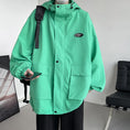 Load image into Gallery viewer, [YOULIN Series]★Jacket★ 3color Unisex Men's Large Size Casual with Hat Black White Green
