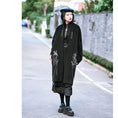 Load image into Gallery viewer, [Kokaisha---Hoshiyado Series] ★China style coat★ Rasha coat long coat embroidery original black black
