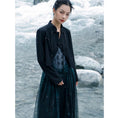 Load image into Gallery viewer, [Da Qinglong Shu Series] ★China style outerwear★ Blazer, mini length, Chinese buttons, Chinese clothes, black, slimming
