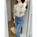 Load image into Gallery viewer, [LIANGLIANG Series]★Shirt★ Long sleeve shirt, floral pattern shirt, women's, stylish, cute, improves your temperament
