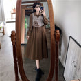 Load image into Gallery viewer, [JIGUJIGU series] ★Chinese style setup★ Large size black brown dress vest
