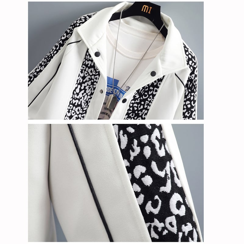 [Furai Amaka Series] ★Jacket★ 2color outerwear unisex men's switching ML XL 2XL 3XL black white