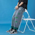 Load image into Gallery viewer, [XUNJIA series]★Denim pants★ 2color bottoms pants unisex men's large size color scheme black blue
