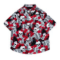 Load image into Gallery viewer, [TRAVEL ISSUANCE Series]★Shirt★ Hawaii Aloha Shirt Floral Pattern Unisex Men's Seaside Short Sleeve Skull
