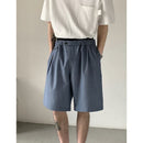 [AIMAKOU Series] ★Shorts★ Shorts 3color Unisex Men's Elastic Waist Black Brown Blue