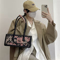 Load image into Gallery viewer, [DAZE & ERPANG series] ★Bag★ Oil painting style floral pattern cute date commuting OL office rectangle improves temperament
