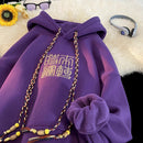 [GEBOXUAN series] ★China style hoodie★ 4color brushed lining, letter pattern, kanji pattern, unisex, men's, black, red, purple