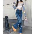 Load image into Gallery viewer, [CHUNUO series]★Pants★ Casual pants Denim pants Blue Blue Large size Slimming Fashionable
