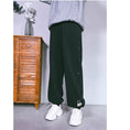 Load image into Gallery viewer, [Kokaisha --- Taiko series]★Casual pants★Bottoms Pants Fleece lining Raccoon Thick Warm Black Black SML XL
