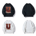 Load image into Gallery viewer, [BIGEMAN Series] ★Fleece-lined tops★ 2color Unisex Men's Large Size Alphabet Casual
