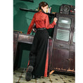 Load image into Gallery viewer, [Kokaisha---Shinkyo Series]★China style trousers★Bottoms Gaucho pants Letter pattern Slimming Easy to match
