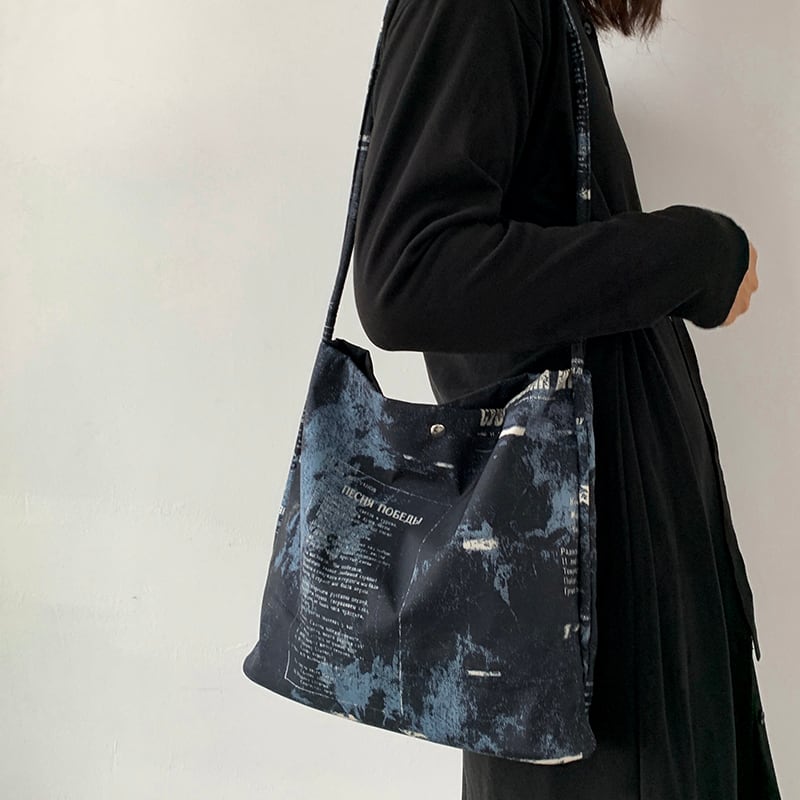 [NVERGUO Series]★Bag★ 3color Shoulder Bag Print Retro Cute Date Improves Temperament Easy to Match