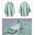 Load image into Gallery viewer, [Qing Series]★China style tops★ 5color Summer Embroidery Blue Green Gray White Purple Pink
