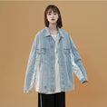 Load image into Gallery viewer, [Winter Series] ★Jacket★ 2color Blue or Black Denim Outer Jeans Unisex Switchable Fashion
