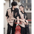 Load image into Gallery viewer, [Kyodo Series]★China style shirt★ Tops, letter pattern, unisex, men's short sleeve shirt, cool, unique, original
