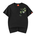 Load image into Gallery viewer, [JPYZ Series]★China style T-shirt★ Tops Unisex Men's Panda Embroidery Black Easy to match
