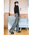 Load image into Gallery viewer, [Kokaisha --- Ming Pai Toy House Series] ★Denim pants★ Fleece lining, thick bottoms, pants, stylish, easy to match
