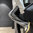 Load image into Gallery viewer, [YANDA Series] ★Casual Pants★ 3color Pants Bottoms Unisex Men's Vertical Stripes Striped Pattern Easy to Match
