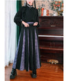 Load image into Gallery viewer, [Kokaisha --- Bamboo Series] ★China style skirt★ Switchable bottoms, bamboo pattern, slimming, easy to match, black, purple
