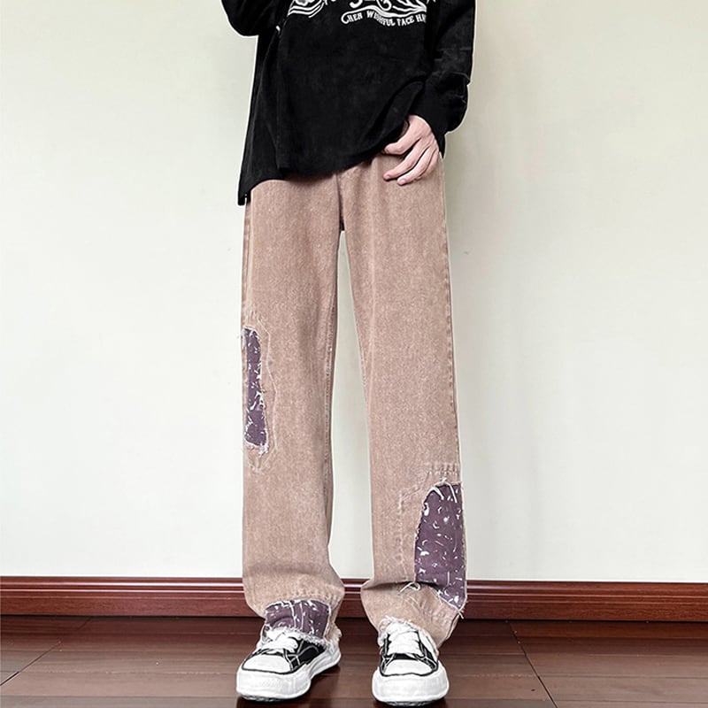 [Men's Series]★Casual Pants★ 2color Bottoms Unisex Men's Switching Large Size Slimming