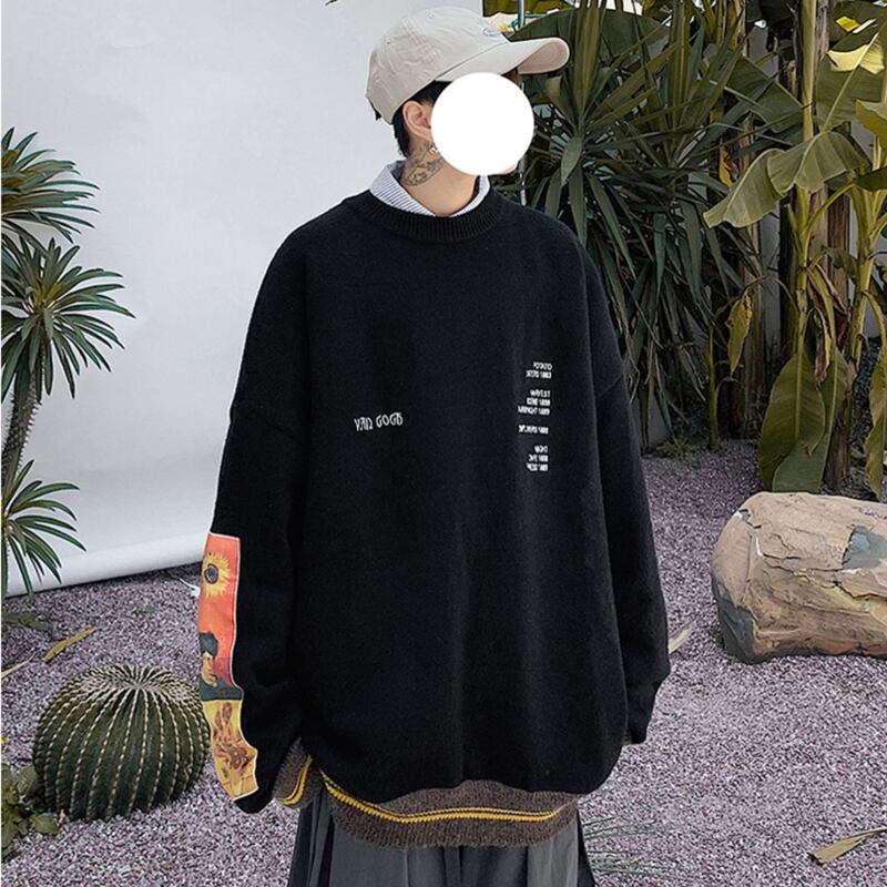 [Meiriyo Series] ★Sweater★ 3color Knit Tops Unisex Men's Beige Black Gray