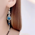 Load image into Gallery viewer, [CINSHEE Series] ★Chinese style earring★ Earrings 2color Chinese style accessories Red Blue Red Blue
