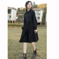 Load image into Gallery viewer, [Mokuyi Series] ★One Piece★ 2color Long Sleeve One Piece Women's Cute Retro Black Green
