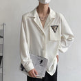 Load image into Gallery viewer, [JIANGKE Series]★Shirt★ 2color Unique Tops Long Sleeve Shirt Unisex Men's White Black
